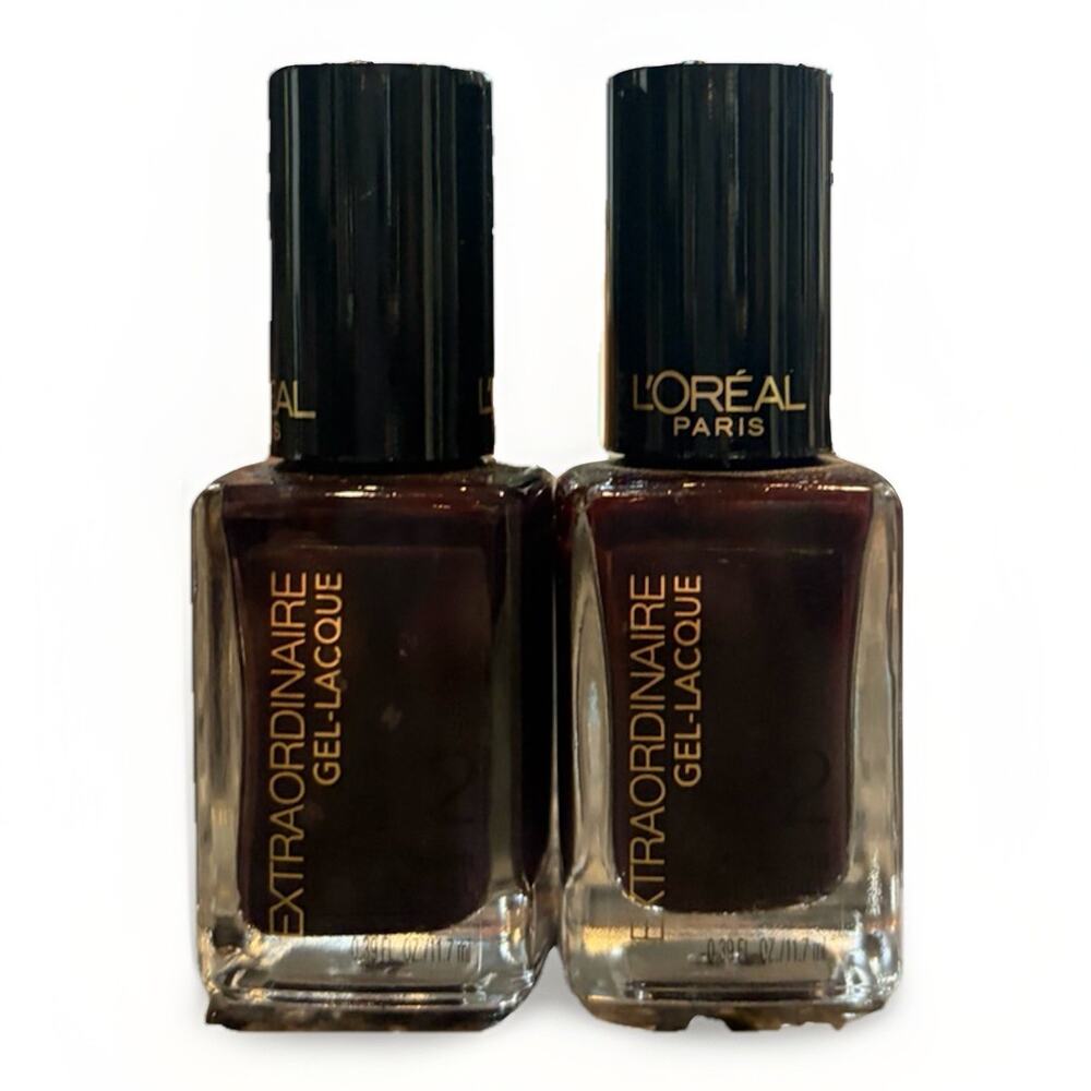 L’Oreal Paris Gel Lacque Nail Polish 703 All Shine On Me 0.39oz Lot of 2